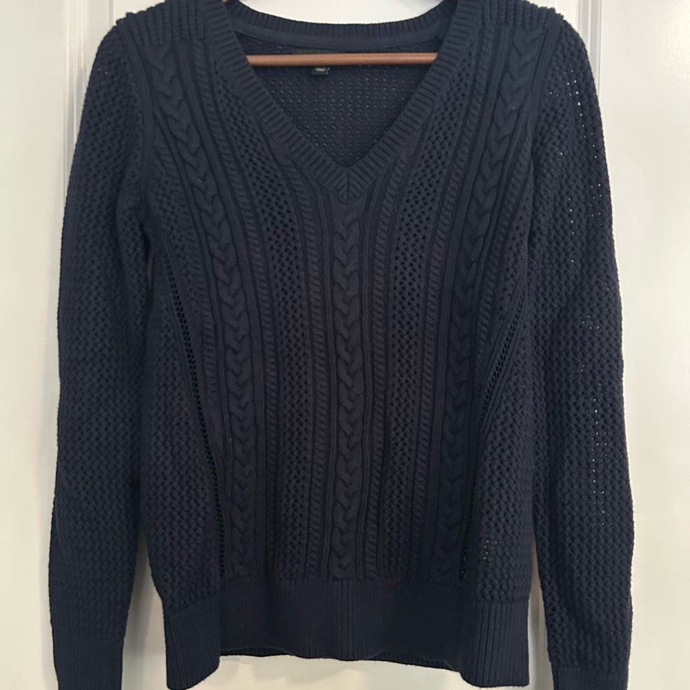 Banana Republic Deep Blue V-Neck Sweater